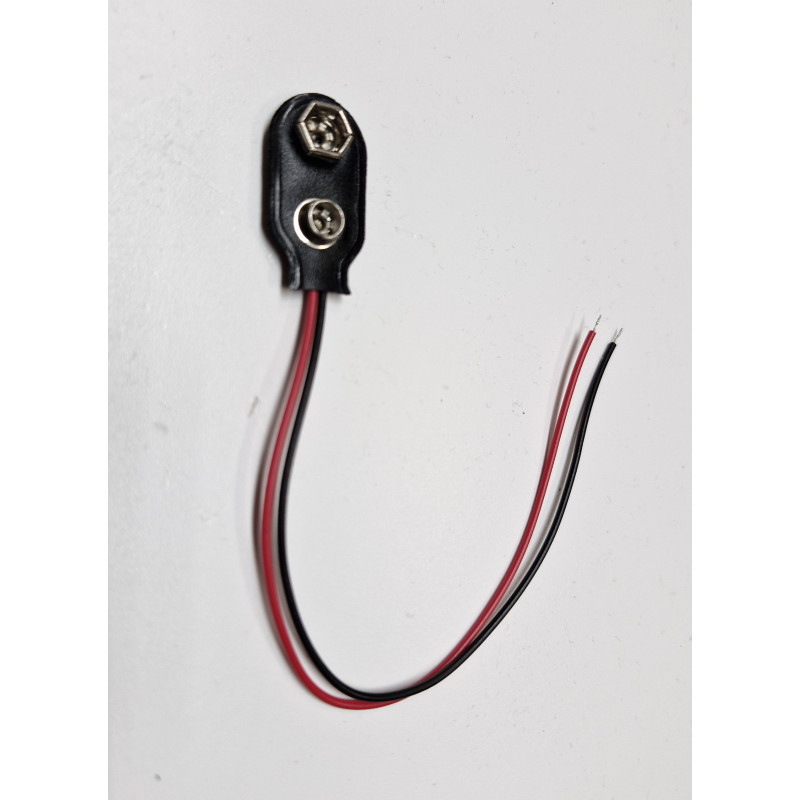 9v Batterie Clip m. 15cm Kabel