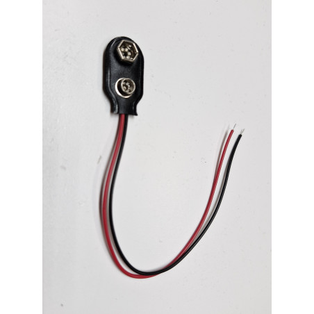9v Batterie Clip m. 15cm Kabel